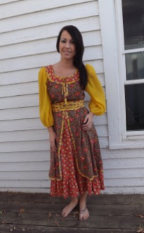 Hippie Gypsy Peasant Dress from Jody T of California